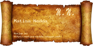 Matisa Nedda névjegykártya